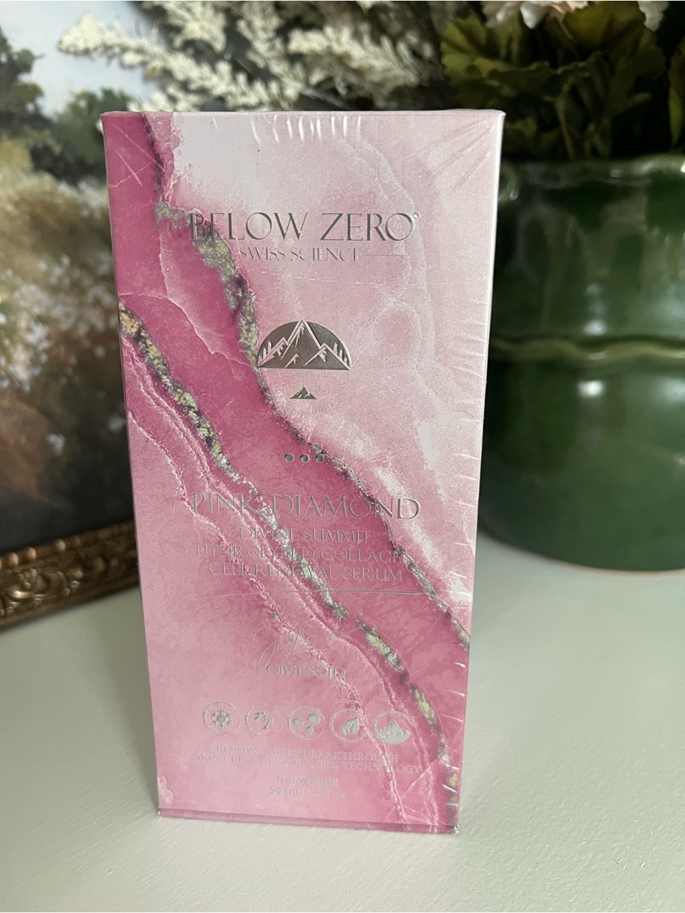 Below Zero Swiss science Pink Diamond Collagen serum